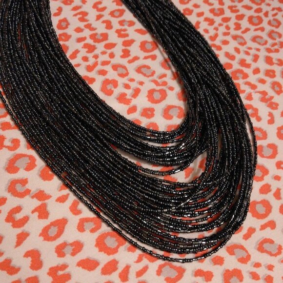 Paparazzi Ice Storm - Blue Sead Bead Necklace - Picture 3 of 6